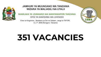 351 Vacancies Open at TAWA Tanzania