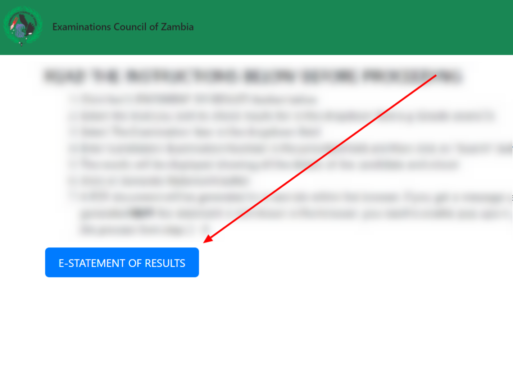 How to Check ECZ GCE Results E-Statement