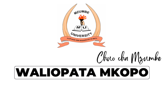 Mzumbe Waliopata Mkopo HESLB 2024/2025 PDF Released Check!