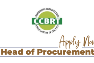 Head of Procurement Jobs at CCBRT in November 2024